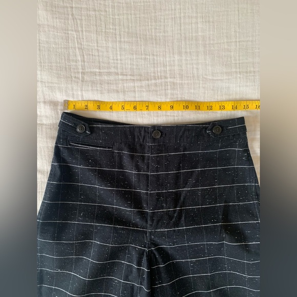 Madewell Slim Wide leg pants in black speckled windowpane size 27 - Picture 8 of 16